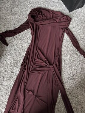 club l london sequin wrap dress Amber